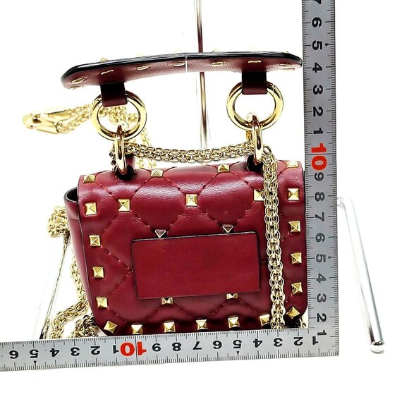 Valentino Garavani Bordeaux Leather Shoulder Bag mon460-101325 - Picture 2 of 16